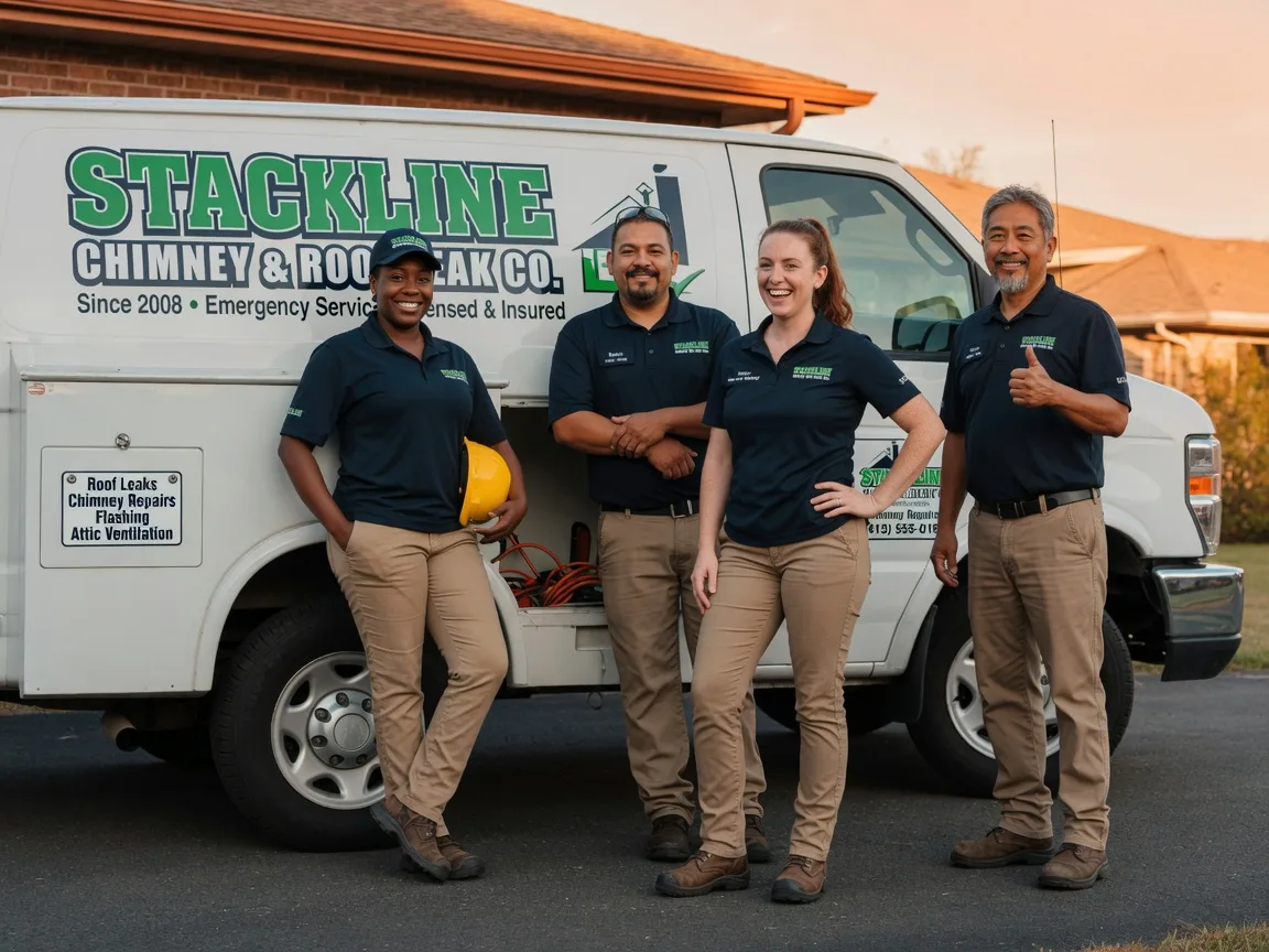 Chimney flashing repair company in Luling, TX